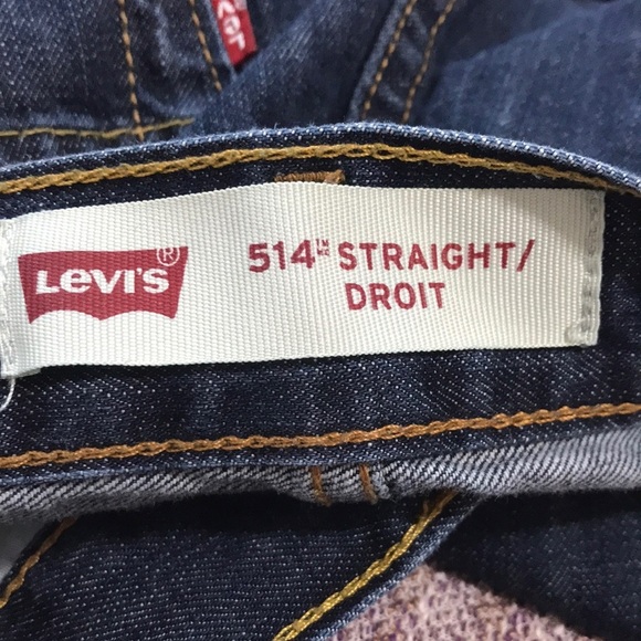 Levi’s 514 straight leg dark wash mid to high rise jeans 28 - Picture 9 of 14